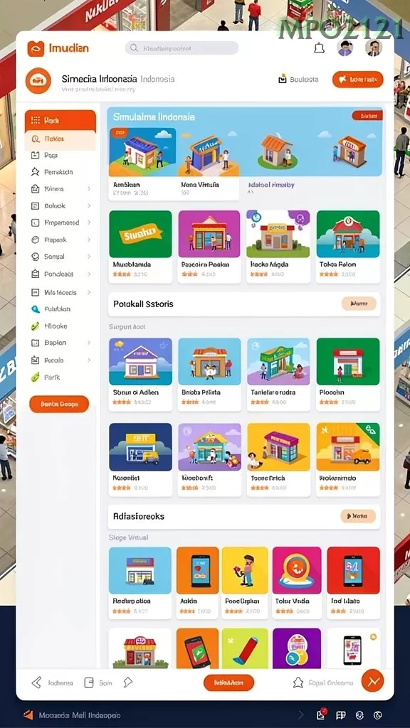 Cuplikan layar BG777 — menu navigasi